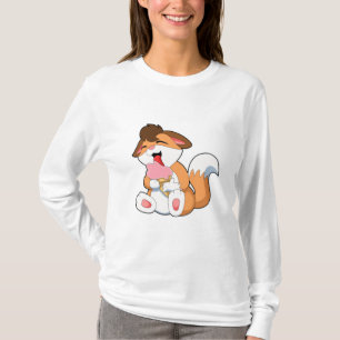 Fox with Strawberry Ice cream T-Shirt