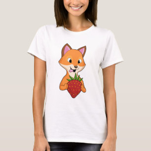 Fox with Strawberry T-Shirt