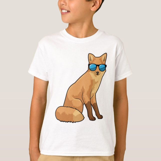 Fox with Sunglasses T-Shirt (Front)
