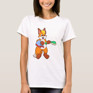 Fox with Towel & Brush T-Shirt