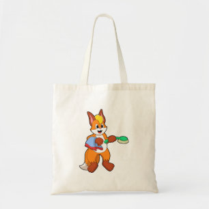 Fox with Towel & Brush Tote Bag