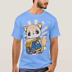 Fox With Truck For Trucker And Toy Fans T-Shirt