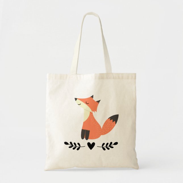 Fox Woodland Animal Foxes Lover Gift Tote Bag (Front)