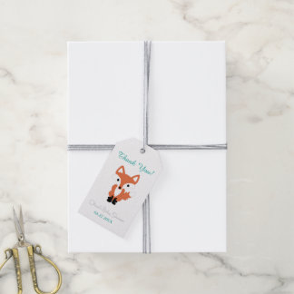Fox Woodland Baby Shower Pack of Gift Tags