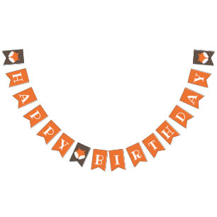 Fox Woodland Kids Birthday Bunting
