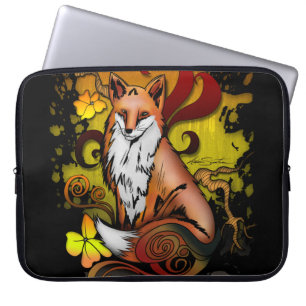 Fox Woodland Laptop Sleeve in Cosy Autumn