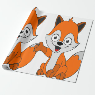 fox wrapping paper