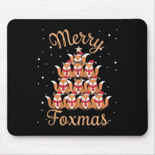 Fox Xmas Tree Foxes Christmas Tree Tank Top Mouse Mat