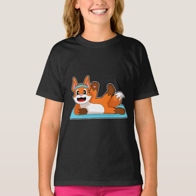 Fox Yoga Fitness Gymnastics T-Shirt (Front)