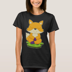 Fox Yoga Fitness Meditation T-Shirt