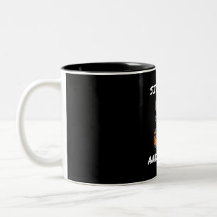 Fox Yoga Sit Back And Relax Two-Tone Coffee Mug