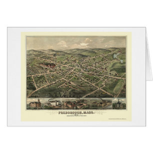 Foxborough, MA Panoramic Map - 1879