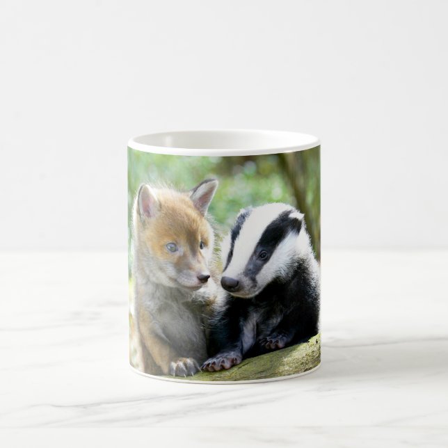Foxcub & Badger Cute! Coffee Mug (Center)