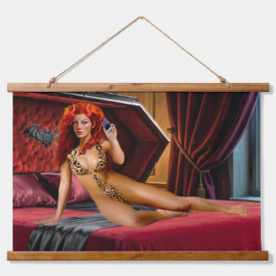 Foxella's Midnight Gossip Hotline Hanging Tapestry