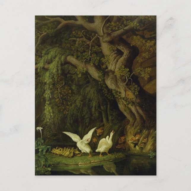 Foxes and Geese Postcard (Front)