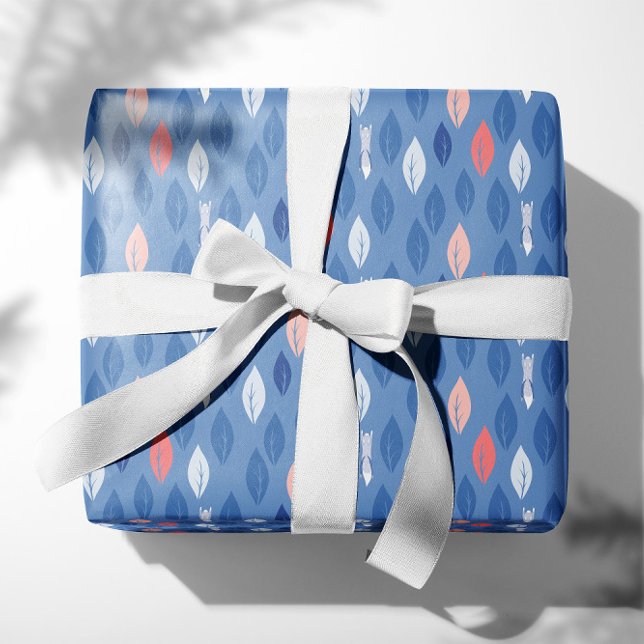 Foxes Chasing Leaves  Wrapping Paper (Creator Uploaded)