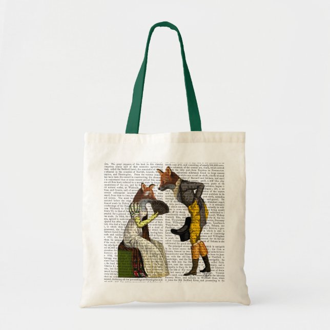 Foxes Courting Tote Bag (Front)