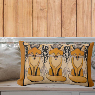 Foxes  lumbar cushion