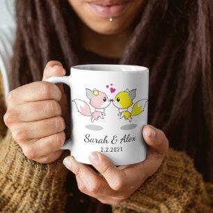Foxes Mug, Personalised Coffee Mug for couple,