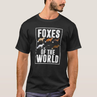 Foxes Of The World Animal For Men Women Furry 1 T-Shirt