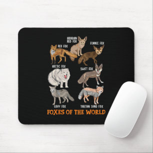 Foxes Of The World Funny Fox Stuff Animals Educati Mouse Mat