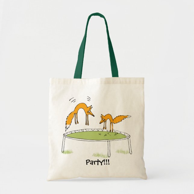 Foxes on Trampoline Bag (Front)