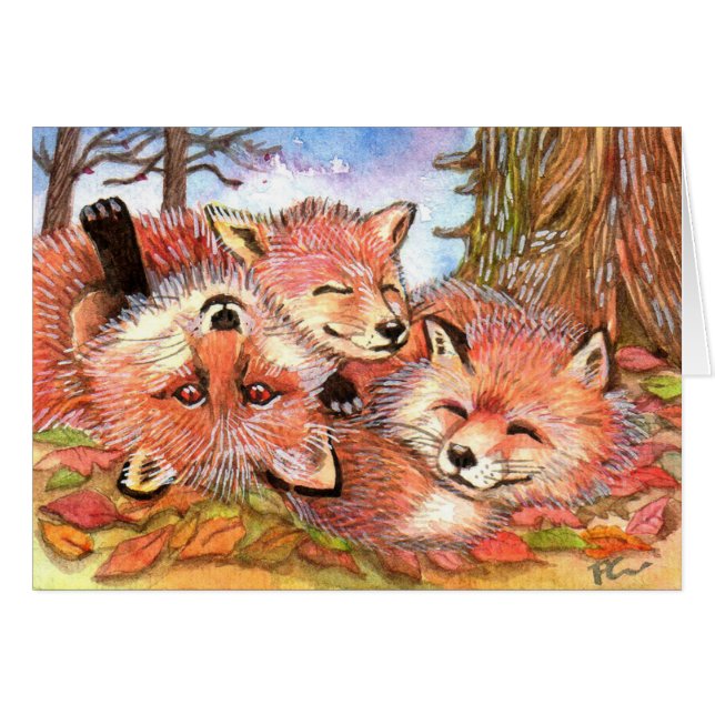 Foxes Play Time (Front Horizontal)