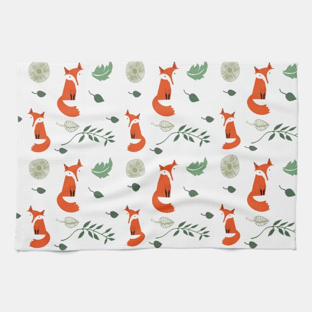 Foxes Tea Towel (Horizontal)