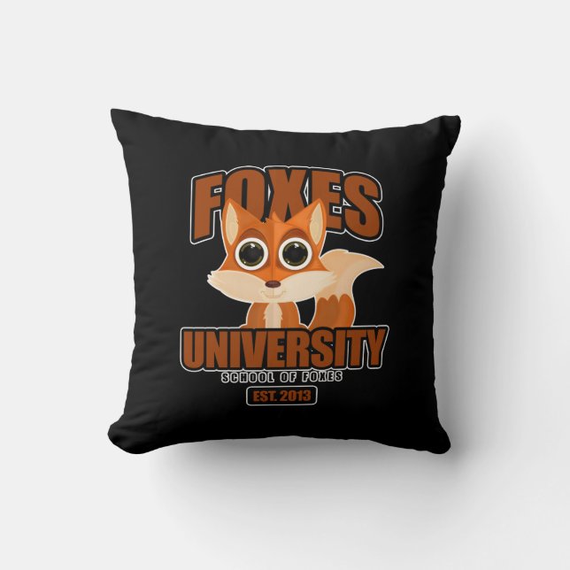 Foxes University Cushion (Front)