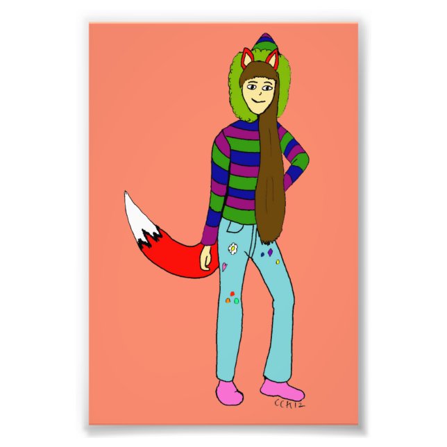 foxgirl photo print (Front)