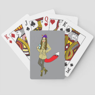 Foxgirl  playing cards