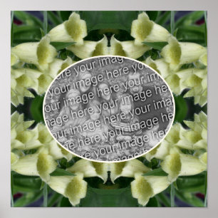 Foxglove Flower Frame Create Your Own Photo       Poster