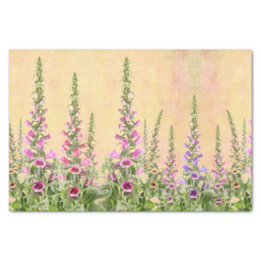 Image of Foxglove flowers design Tissue Paper