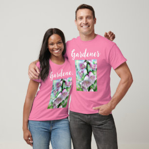 Foxglove Flowers Floral Pink Garden Personalised T-Shirt