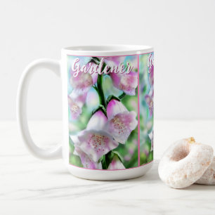 Foxglove Flowers Floral Pink Garden Personalized Coffee Mug