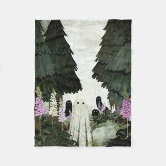 Foxglove Ghost Fleece Blanket