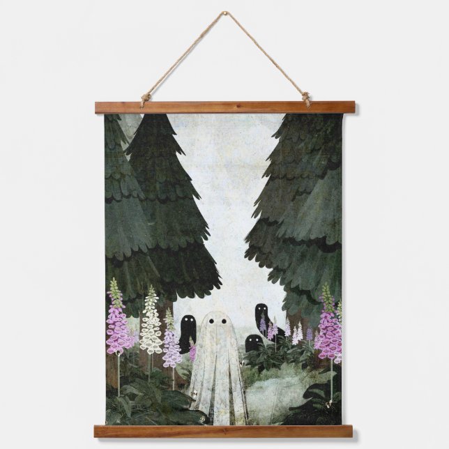 Foxglove Ghost Hanging Tapestry (Front)