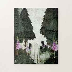 Foxglove Ghost Jigsaw Puzzle
