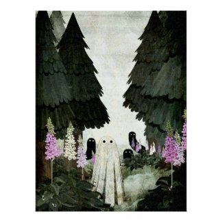 Foxglove Ghost Poster