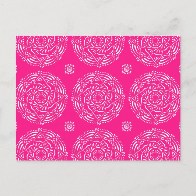 Foxglove Mandala Postcard (Front)