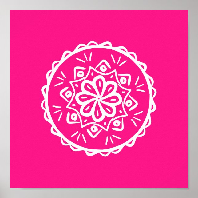 Foxglove Mandala Poster (Front)