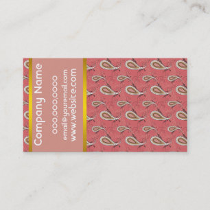 Foxglove Petal Paisley Pattern Business Card