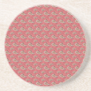 Foxglove Petal Paisley Pattern Coaster