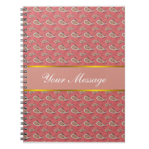Foxglove Petal Paisley Pattern Notebook