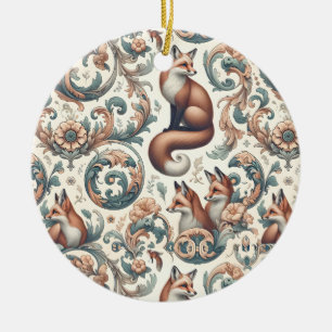 Foxglove Whispers: Victorian Elegance in Nature's  Ceramic Tree Decoration