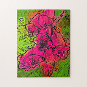 FOXGLOVE WILDFLOWER JIGSAW PUZZLE