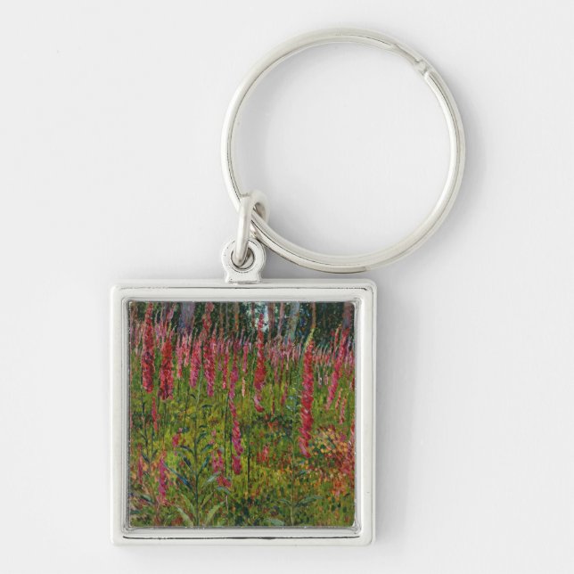 Foxgloves, c.1916 (oil on canvas) key ring (Front)