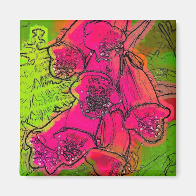 FOXGLOVES MAGNET (Front)