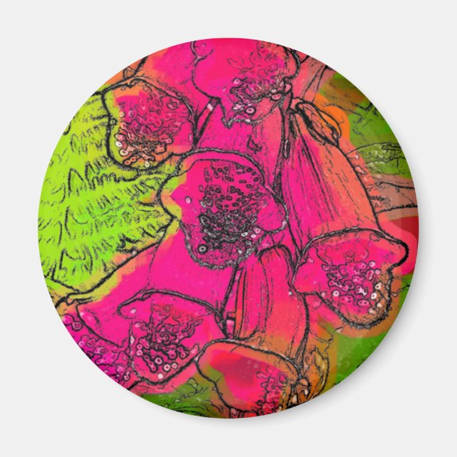 FOXGLOVES MAGNET (Front)