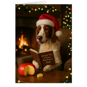 Foxhound 'Cheese Tax' Christmas card